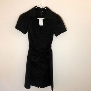 H&M Black Belted Shirt Dress